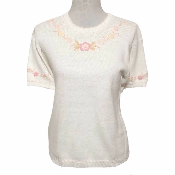 Vintage 90’s Embroidered Sweater - Picture 2 of 12